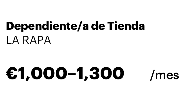 Dependiente/a de Tienda