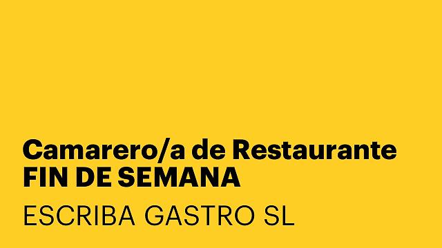Camarero/a de Restaurante FIN DE SEMANA