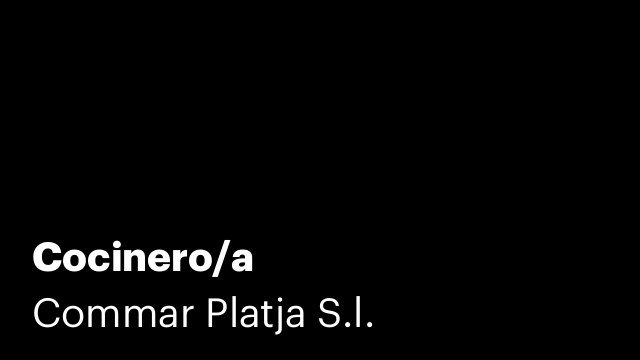 Cocinero/a