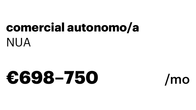 comercial autonomo/a