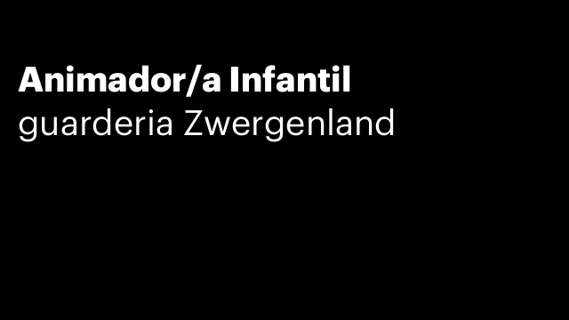 Animador/a Infantil