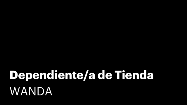 Dependiente/a de Tienda