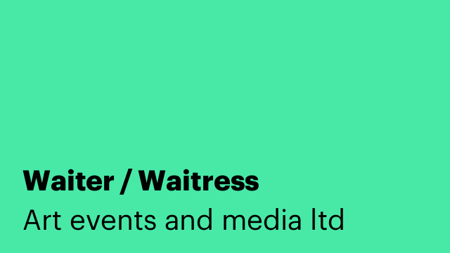 Waiter / Waitress