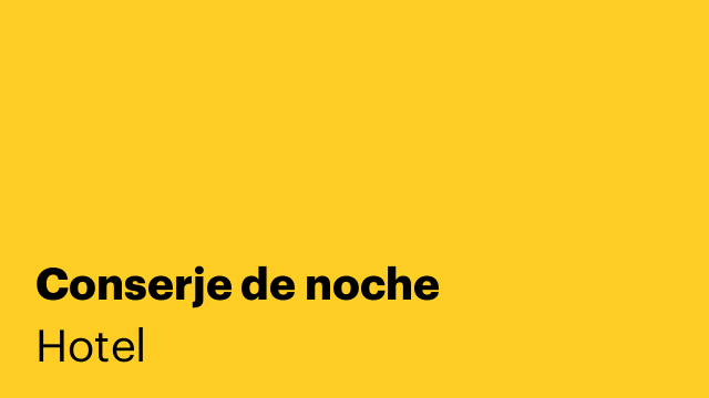 Conserje de noche