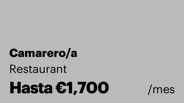 Camarero/a