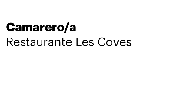 Camarero/a