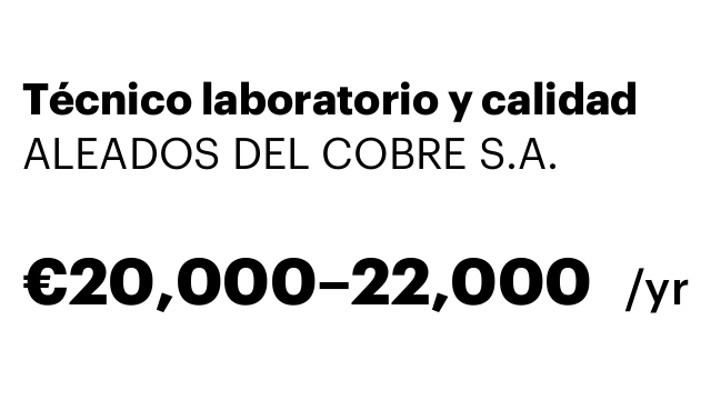Técnico laboratorio y calidad