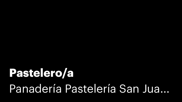 Pastelero/a