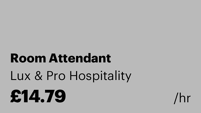 Room Attendant