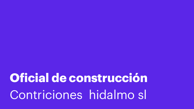 Oficial de construcción