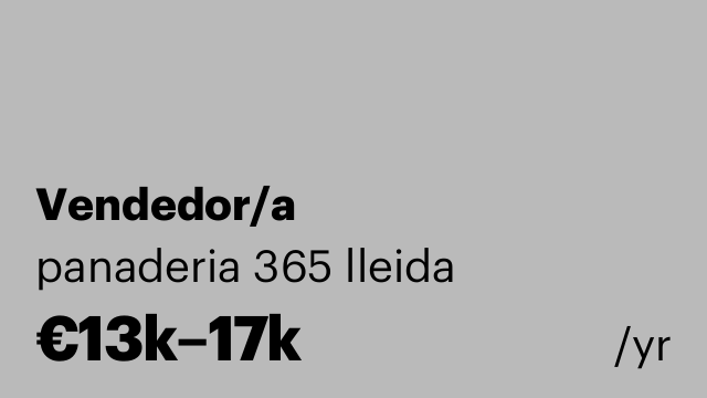 Vendedor/a
