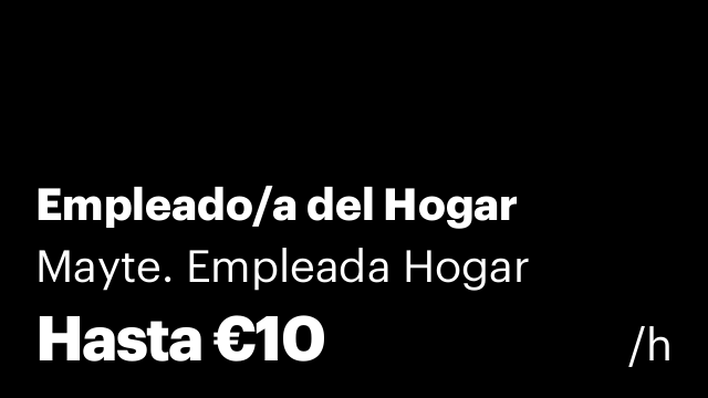 Empleado/a del Hogar