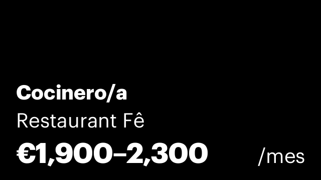 Cocinero/a