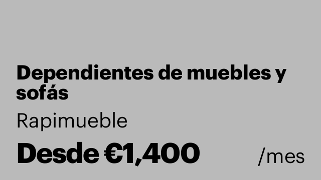 Dependientes de muebles y sofás