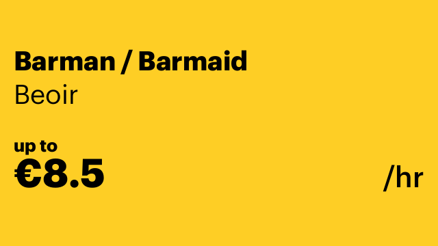 Barman / Barmaid