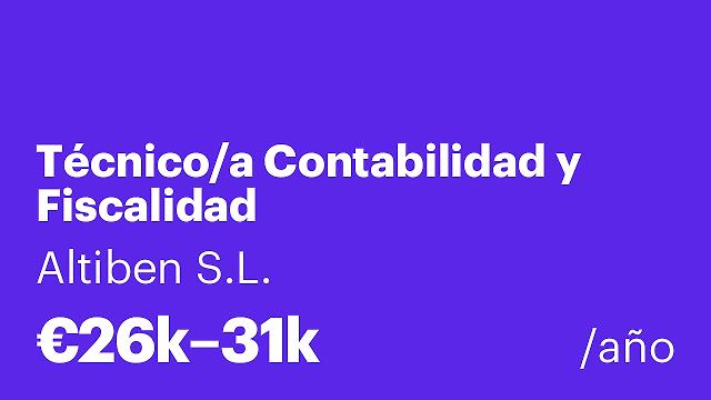 Técnico/a Contabilidad y Fiscalidad
