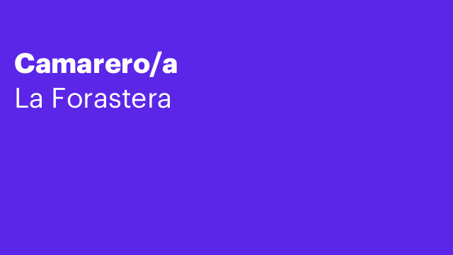 Camarero/a
