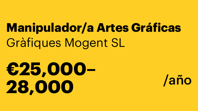 Manipulador/a Artes Gráficas
