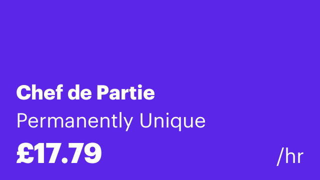 Chef de Partie