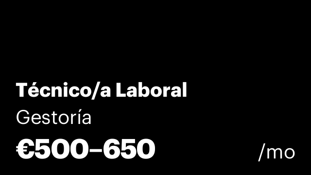 Técnico/a Laboral