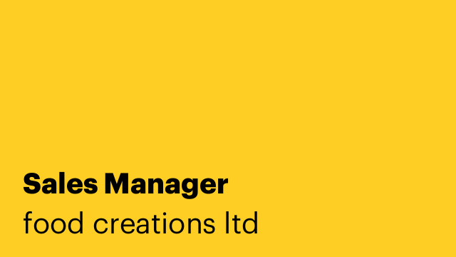 Sales Manager