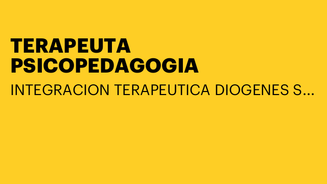 TERAPEUTA   PSICOPEDAGOGIA