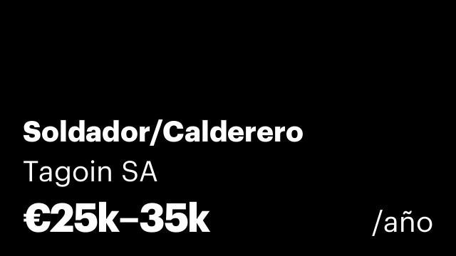 Soldador/Calderero