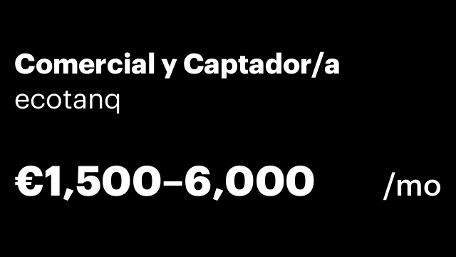 Comercial y Captador/a