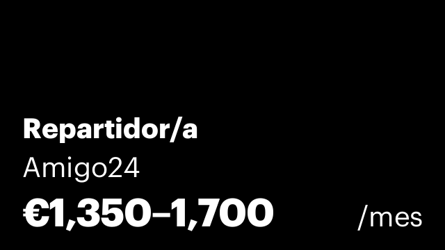 Repartidor/a
