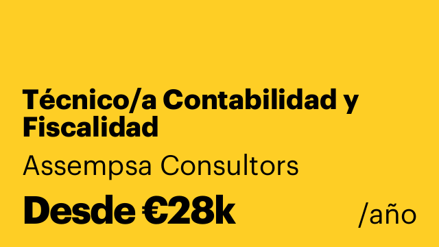 Técnico/a Contabilidad y Fiscalidad