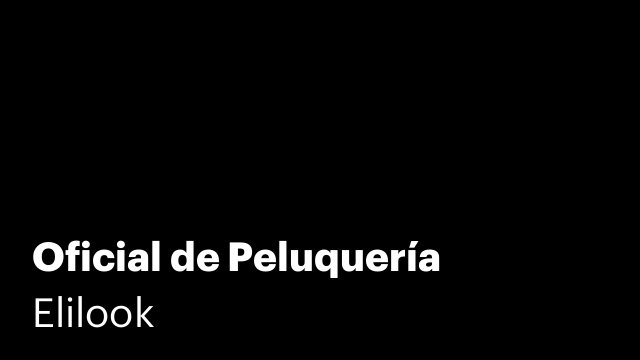 Oficial de Peluquería
