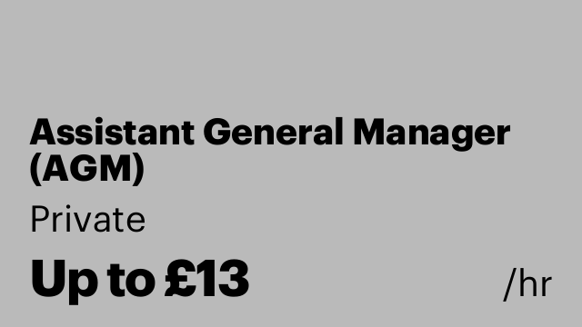 Assistant General Manager (AGM)