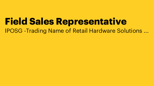 Field Sales Representative