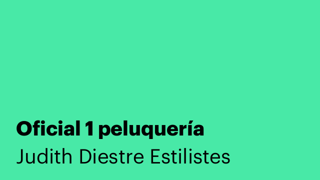 Oficial 1 peluquería