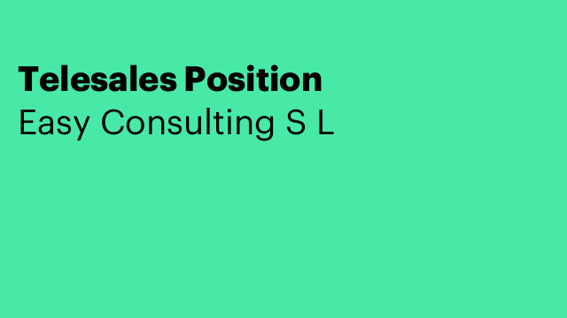 Telesales Position