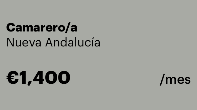 Camarero/a