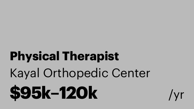 Physical Therapist