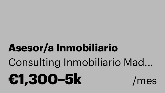 Asesor/a Inmobiliario