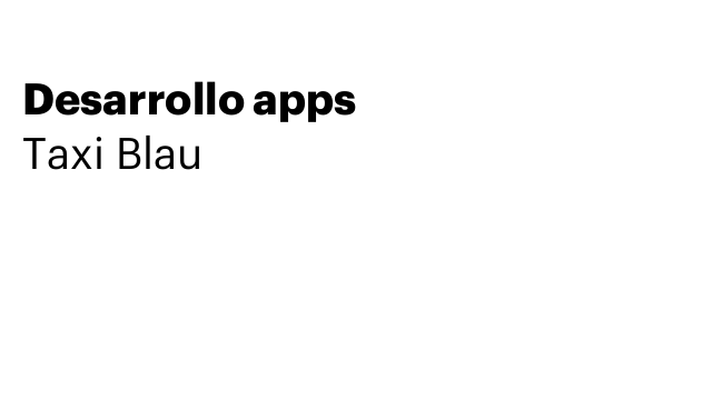 Desarrollo apps