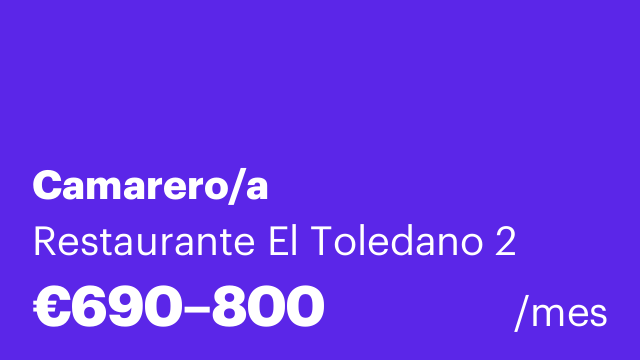 Camarero/a