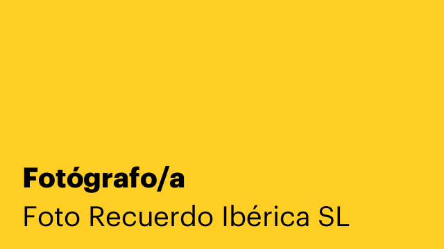 Fotógrafo/a