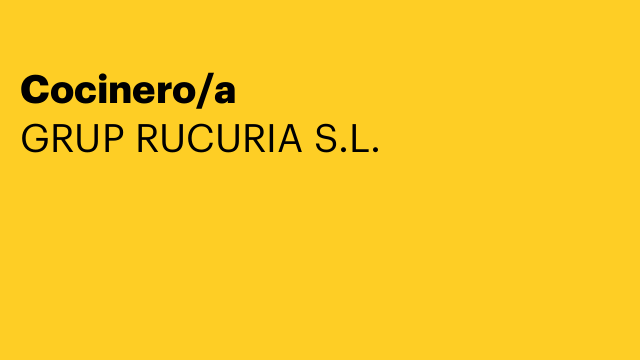 Cocinero/a