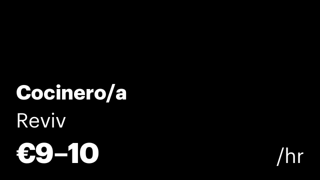 Cocinero/a