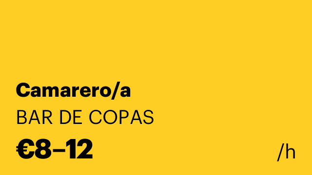 Camarero/a