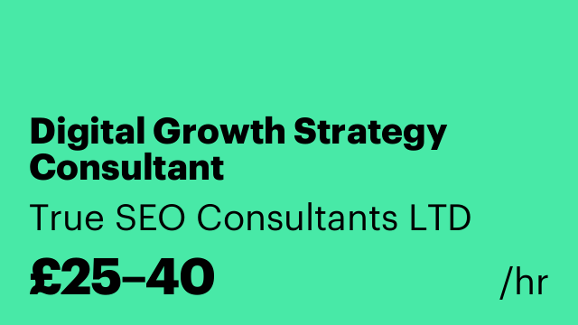 Digital Growth Strategy Consultant
