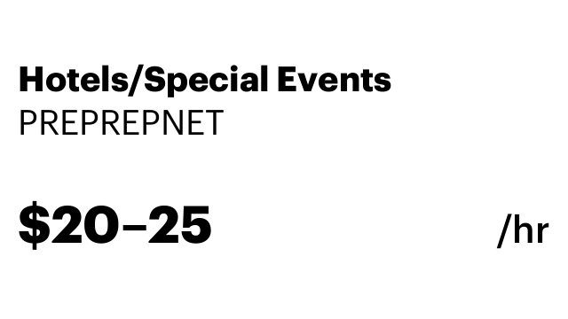 Hotels/Special Events
