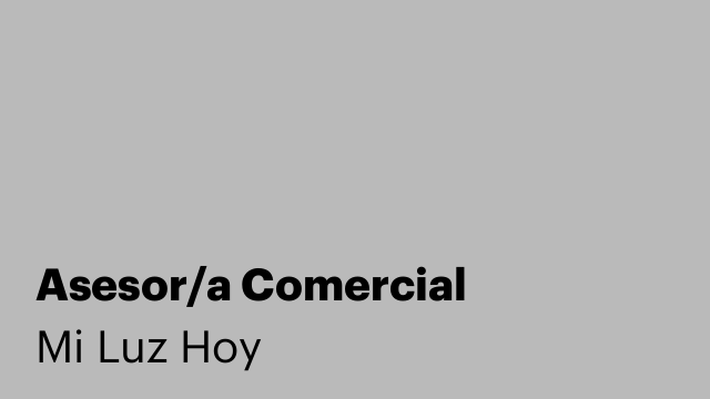 Asesor/a Comercial