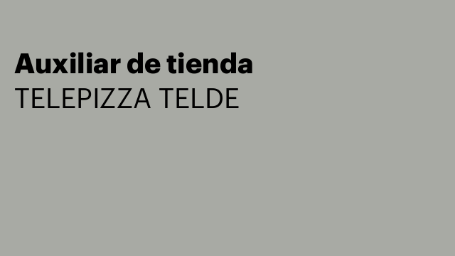 Auxiliar de tienda
