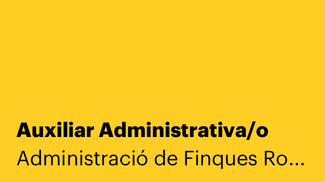 Auxiliar Administrativa/o