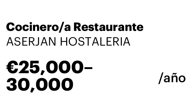 Cocinero/a Restaurante